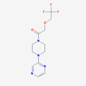 1-(4-Pyrazin-2-ylpiperazin-1-yl)-2-(2,2,2-trifluoroethoxy)ethanone