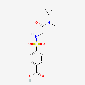 4-[[2-[Cyclopropyl(methyl)amino]-2-oxoethyl]sulfamoyl]benzoic acid