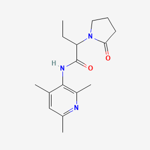 2-(2-oxopyrrolidin-1-yl)-N-(2,4,6-trimethylpyridin-3-yl)butanamide