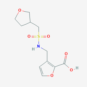 3-[(Oxolan-3-ylmethylsulfonylamino)methyl]furan-2-carboxylic acid