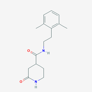 molecular formula C16H22N2O2 B7443905 N-[2-(2,6-dimethylphenyl)ethyl]-2-oxopiperidine-4-carboxamide 