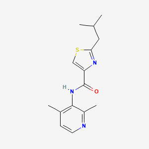 N-(2,4-dimethylpyridin-3-yl)-2-(2-methylpropyl)-1,3-thiazole-4-carboxamide