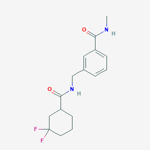 3-[[(3,3-difluorocyclohexanecarbonyl)amino]methyl]-N-methylbenzamide