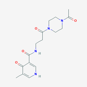 N-[3-(4-acetylpiperazin-1-yl)-3-oxopropyl]-5-methyl-4-oxo-1H-pyridine-3-carboxamide