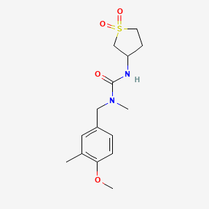 3-(1,1-Dioxothiolan-3-yl)-1-[(4-methoxy-3-methylphenyl)methyl]-1-methylurea