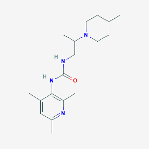 1-[2-(4-Methylpiperidin-1-yl)propyl]-3-(2,4,6-trimethylpyridin-3-yl)urea