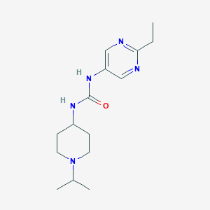 molecular formula C15H25N5O B7443973 1-(2-Ethylpyrimidin-5-yl)-3-(1-propan-2-ylpiperidin-4-yl)urea 