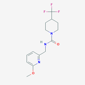 N-[(6-methoxypyridin-2-yl)methyl]-4-(trifluoromethyl)piperidine-1-carboxamide