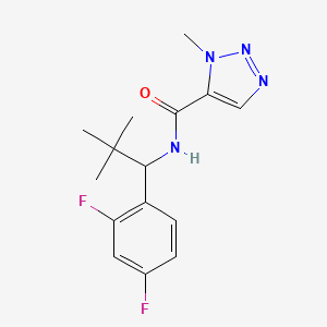 N-[1-(2,4-difluorophenyl)-2,2-dimethylpropyl]-3-methyltriazole-4-carboxamide