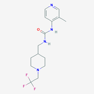 1-(3-Methylpyridin-4-yl)-3-[[1-(2,2,2-trifluoroethyl)piperidin-4-yl]methyl]urea