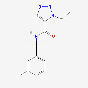 3-ethyl-N-[2-(3-methylphenyl)propan-2-yl]triazole-4-carboxamide