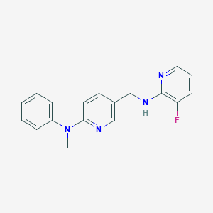 3-fluoro-N-[[6-(N-methylanilino)pyridin-3-yl]methyl]pyridin-2-amine