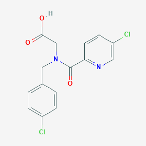 2-[(4-Chlorophenyl)methyl-(5-chloropyridine-2-carbonyl)amino]acetic acid