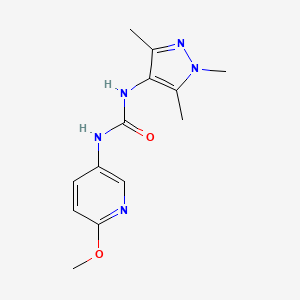 1-(6-Methoxypyridin-3-yl)-3-(1,3,5-trimethylpyrazol-4-yl)urea