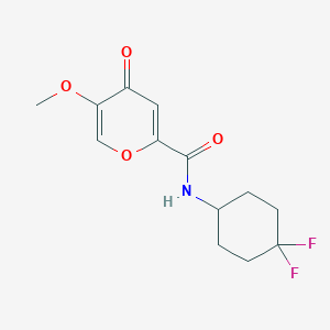 N-(4,4-difluorocyclohexyl)-5-methoxy-4-oxopyran-2-carboxamide