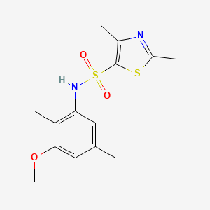 N-(3-methoxy-2,5-dimethylphenyl)-2,4-dimethyl-1,3-thiazole-5-sulfonamide