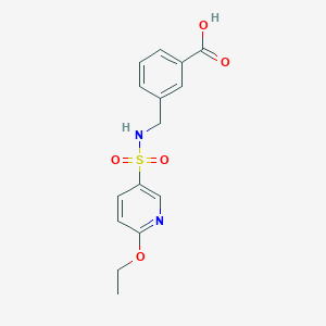 3-[[(6-Ethoxypyridin-3-yl)sulfonylamino]methyl]benzoic acid