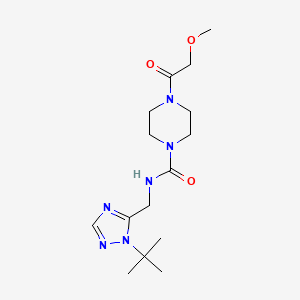 N-[(2-tert-butyl-1,2,4-triazol-3-yl)methyl]-4-(2-methoxyacetyl)piperazine-1-carboxamide