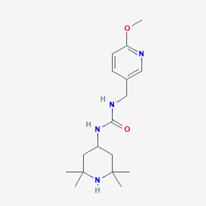 1-[(6-Methoxypyridin-3-yl)methyl]-3-(2,2,6,6-tetramethylpiperidin-4-yl)urea