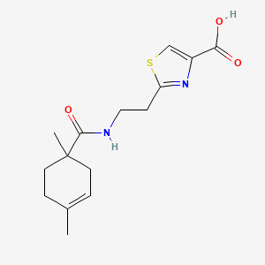 2-[2-[(1,4-Dimethylcyclohex-3-ene-1-carbonyl)amino]ethyl]-1,3-thiazole-4-carboxylic acid