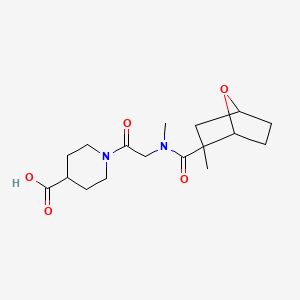 1-[2-[Methyl-(2-methyl-7-oxabicyclo[2.2.1]heptane-2-carbonyl)amino]acetyl]piperidine-4-carboxylic acid