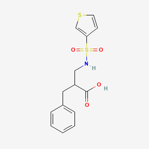 2-Benzyl-3-(thiophen-3-ylsulfonylamino)propanoic acid