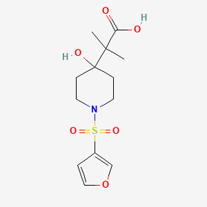 2-[1-(Furan-3-ylsulfonyl)-4-hydroxypiperidin-4-yl]-2-methylpropanoic acid