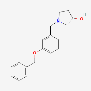 (3S)-1-[(3-phenylmethoxyphenyl)methyl]pyrrolidin-3-ol