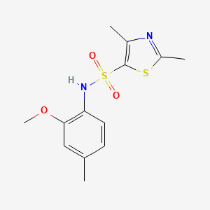 N-(2-methoxy-4-methylphenyl)-2,4-dimethyl-1,3-thiazole-5-sulfonamide