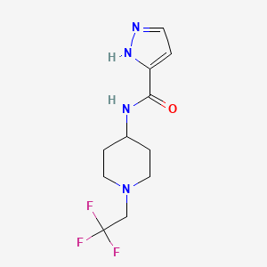 N-[1-(2,2,2-trifluoroethyl)piperidin-4-yl]-1H-pyrazole-5-carboxamide