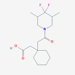 2-[1-[2-(4,4-Difluoro-3,5-dimethylpiperidin-1-yl)-2-oxoethyl]cyclohexyl]acetic acid