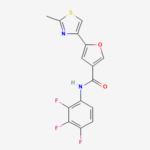 5-(2-methyl-1,3-thiazol-4-yl)-N-(2,3,4-trifluorophenyl)furan-3-carboxamide