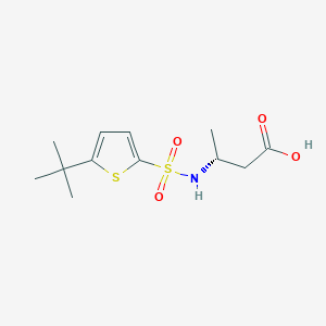 (3R)-3-[(5-tert-butylthiophen-2-yl)sulfonylamino]butanoic acid