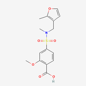 2-Methoxy-4-[methyl-[(2-methylfuran-3-yl)methyl]sulfamoyl]benzoic acid