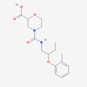 4-[2-(2-Methylphenoxy)butylcarbamoyl]morpholine-2-carboxylic acid