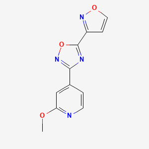 3-(2-Methoxypyridin-4-yl)-5-(1,2-oxazol-3-yl)-1,2,4-oxadiazole