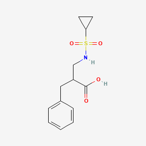 2-Benzyl-3-(cyclopropylsulfonylamino)propanoic acid