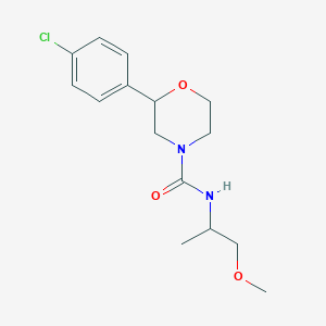 2-(4-chlorophenyl)-N-(1-methoxypropan-2-yl)morpholine-4-carboxamide