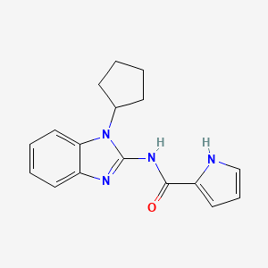 N-(1-cyclopentylbenzimidazol-2-yl)-1H-pyrrole-2-carboxamide