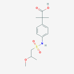 2-[4-(2-Methoxypropylsulfonylamino)phenyl]-2-methylpropanoic acid