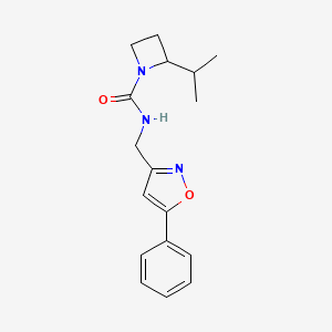 N-[(5-phenyl-1,2-oxazol-3-yl)methyl]-2-propan-2-ylazetidine-1-carboxamide