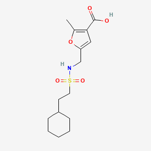 5-[(2-Cyclohexylethylsulfonylamino)methyl]-2-methylfuran-3-carboxylic acid