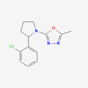 2-[2-(2-Chlorophenyl)pyrrolidin-1-yl]-5-methyl-1,3,4-oxadiazole