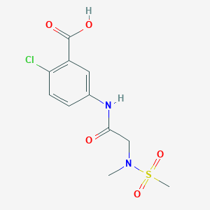 2-Chloro-5-[[2-[methyl(methylsulfonyl)amino]acetyl]amino]benzoic acid