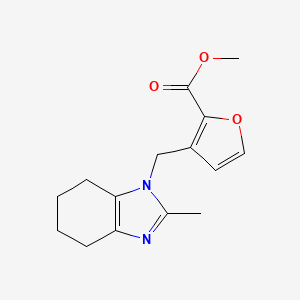 Methyl 3-[(2-methyl-4,5,6,7-tetrahydrobenzimidazol-1-yl)methyl]furan-2-carboxylate