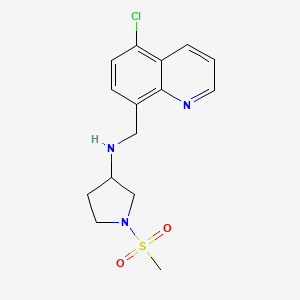 N-[(5-chloroquinolin-8-yl)methyl]-1-methylsulfonylpyrrolidin-3-amine