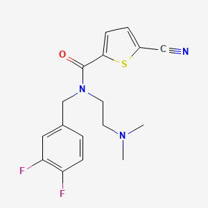 5-cyano-N-[(3,4-difluorophenyl)methyl]-N-[2-(dimethylamino)ethyl]thiophene-2-carboxamide