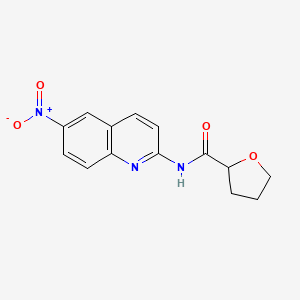 N-(6-nitroquinolin-2-yl)oxolane-2-carboxamide