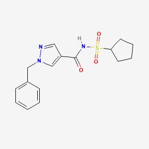 1-benzyl-N-cyclopentylsulfonylpyrazole-4-carboxamide