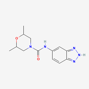 N-(2H-benzotriazol-5-yl)-2,6-dimethylmorpholine-4-carboxamide